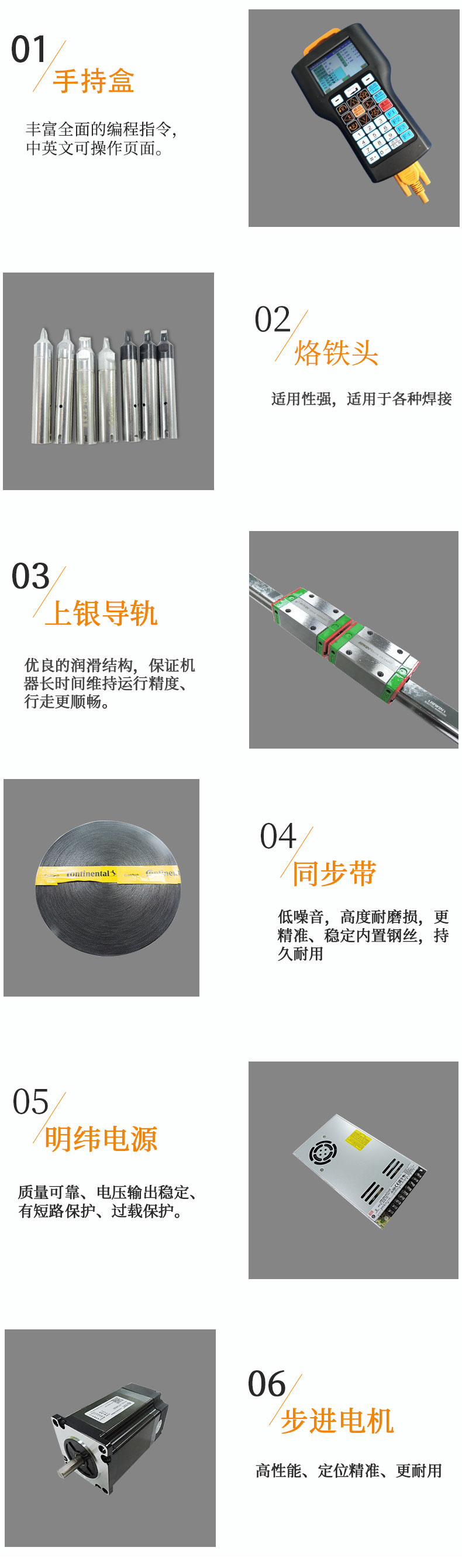 焊锡机结构和组件图